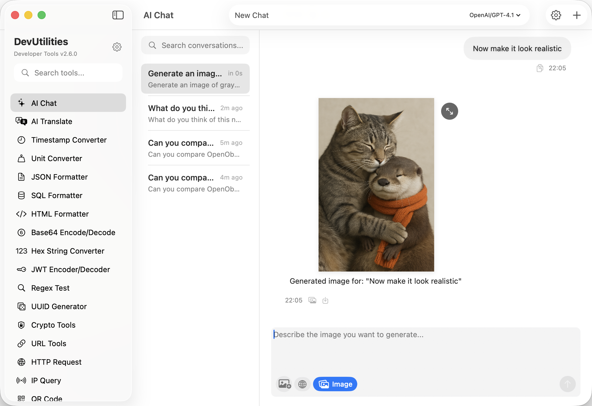 AI Chat Screenshot