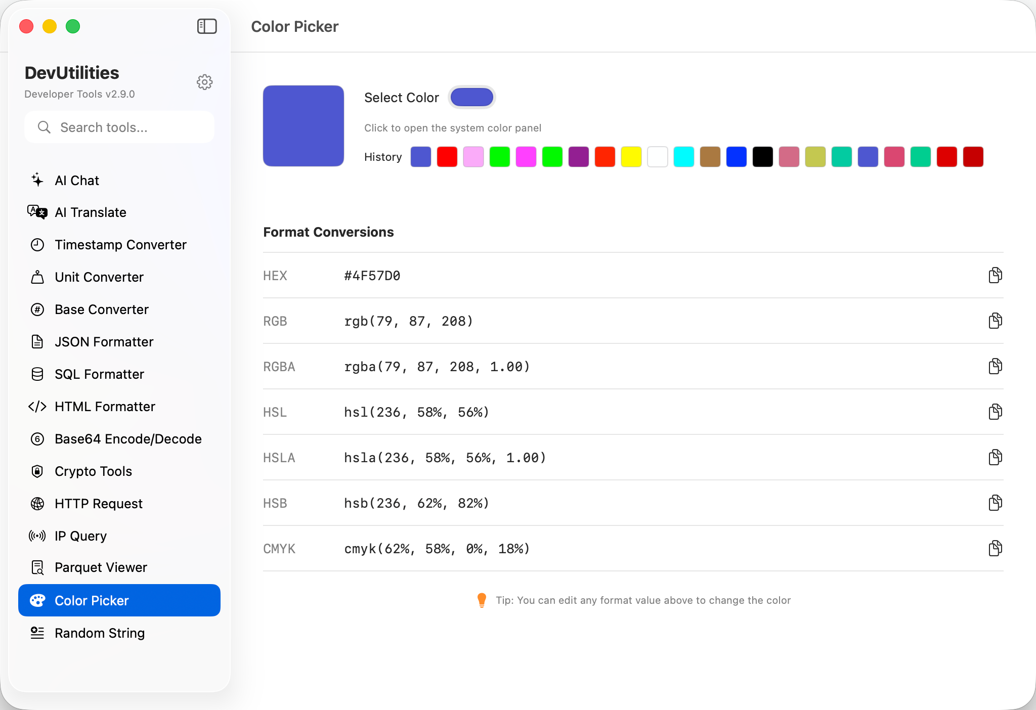 Color Picker Screenshot